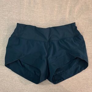 lululemon athletica Dark Teal Split-Hem Shorts